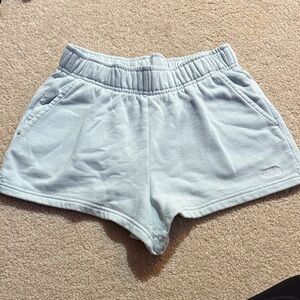 The North Face Women's Soft Blue Athletic Shorts
